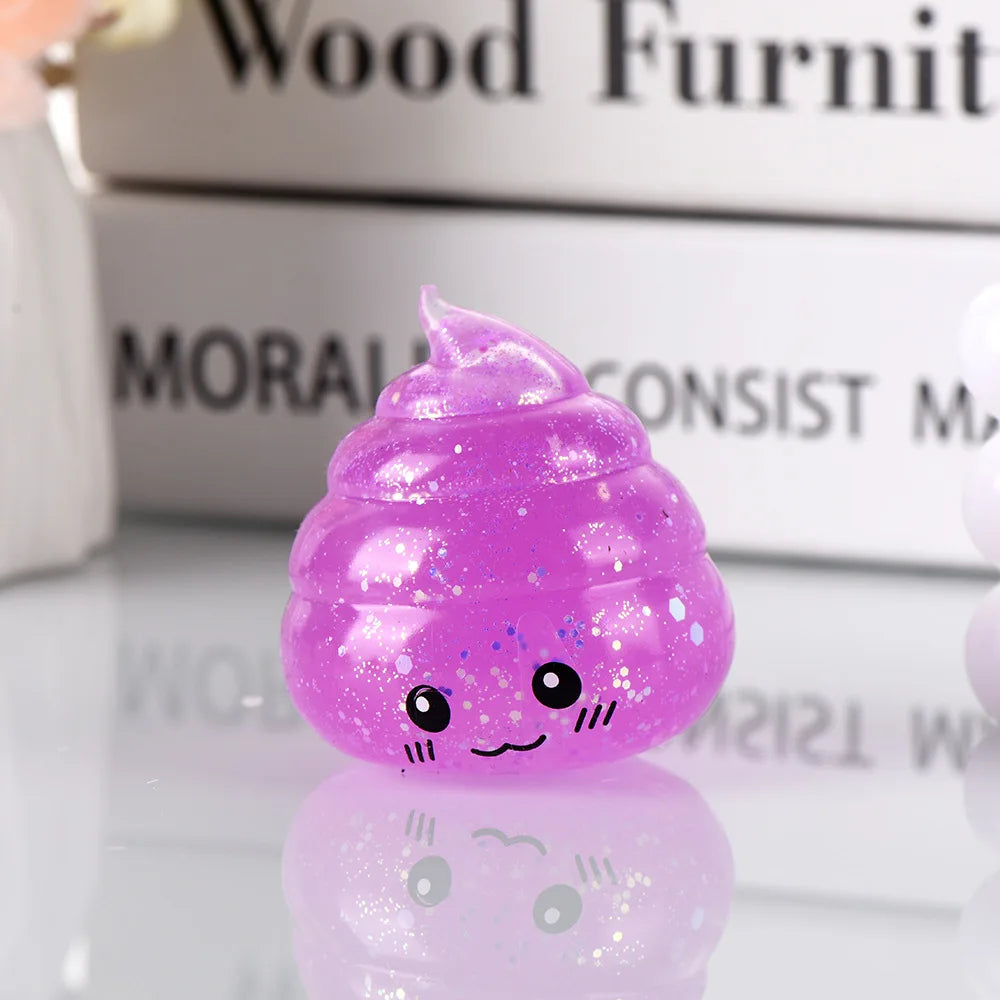 Glitter Squishy Stress Ball - Fidget Toy for Relaxation and Entertainment for All Ages