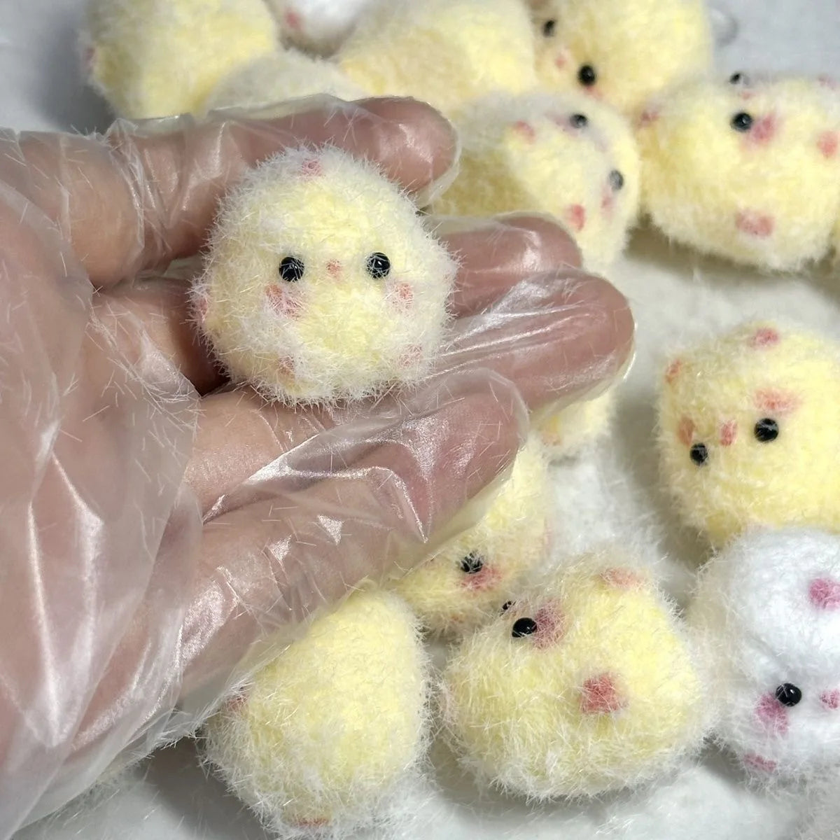 Kawaii Mini Chicken Silicone Stress Relief Toy - Soft Squeeze Fidget Hamster for Teens and Kids