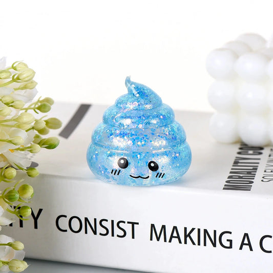 Squishy Poo Stress Relief Ball - Novelty Fidget Toy for Adults, Ideal for Relaxation and Pranks