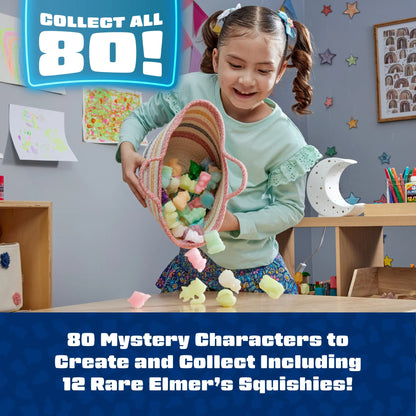 Elmer's DIY Squishy Toy Kit - 2 Count Mystery Characters with Glow in the Dark Colors