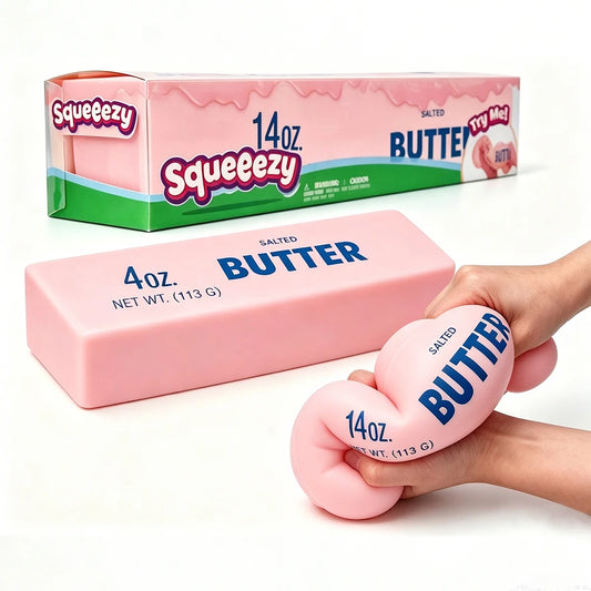 Giant Butter Squishies - Jumbo Slow Rising Stress Relief Balls and Party Favor Gift