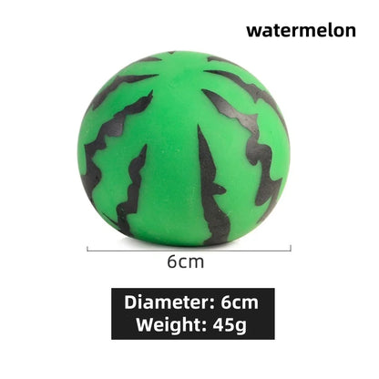 Dragon Fruit, Peach, Orange, Durian, Mango, Banana, and Strawberry Soft Squeeze Stress Relief Fidget Toy for Office and Home