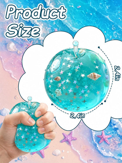 Apple Squishy,Fruit Squeeze Toy,Sensory Stress Relief Toy | 2.4In TPR Material,Slow Rise Squishy for Adults,Stress Toy for Birthday Gifts Party Favors Classroom Prizes