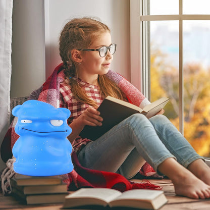 9.8 Inch Jumbo Squishies Blue Monster Kawaii Gaint Soft Toy Slow Rising Scented Squishys Stress Relief Kids Toys for Halloween Birthday Party Décor