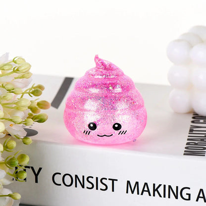 Squishy Poo Stress Relief Ball - Novelty Fidget Toy for Adults, Ideal for Relaxation and Pranks