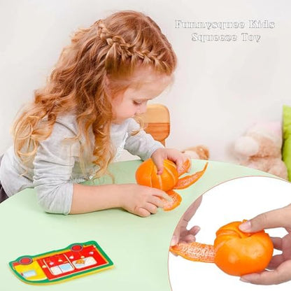 Tangerine Scented Stress Relief Squishies - Soft Simulation Orange Fruit Squeeze Toy for Kids and Adults, Ideal Novelty Gift for Birthdays