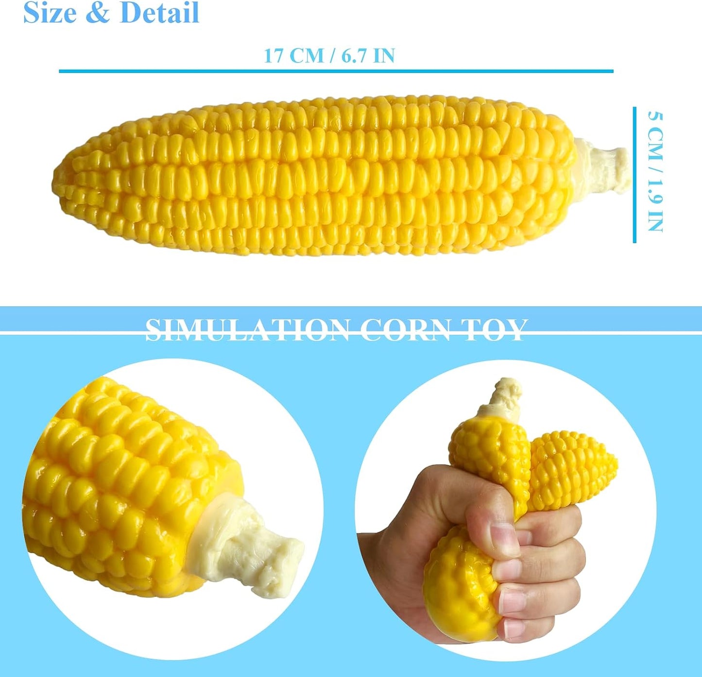 Corn Scented Stress Relief Squishies - Soft Simulation Toy for Relaxation and Gifting