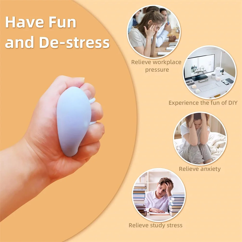 Shapeable Vacuum Sand Ball - Grape Smoothie Stress Relief Squeeze Fidget Toy for Kids and Adults
