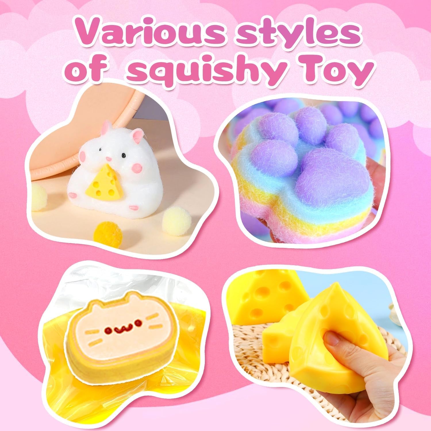 Taba Toy DIY Squishy Making Kit - 1:1 AB Liquid Silicone Fufu Squishy Kit with Molds for Custom Stress Relief Toys and Gifts for Any Occasion