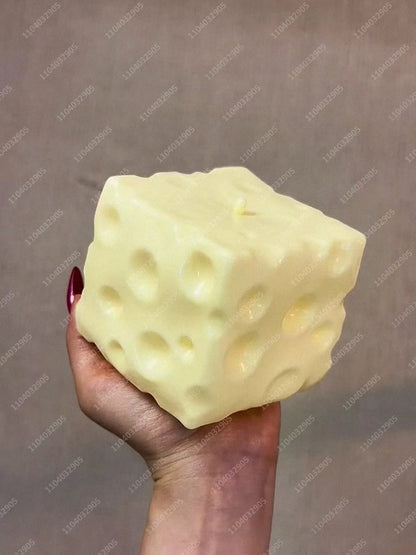 Cheese Squeeze Toy - Soft Simulation Food Stress Reliever, Ideal for Easter Basket Stuffers, Cute Desk Decor, and Birthday Gifts for Kids and Teens, Perfect for Office and Classroom Fidgeting