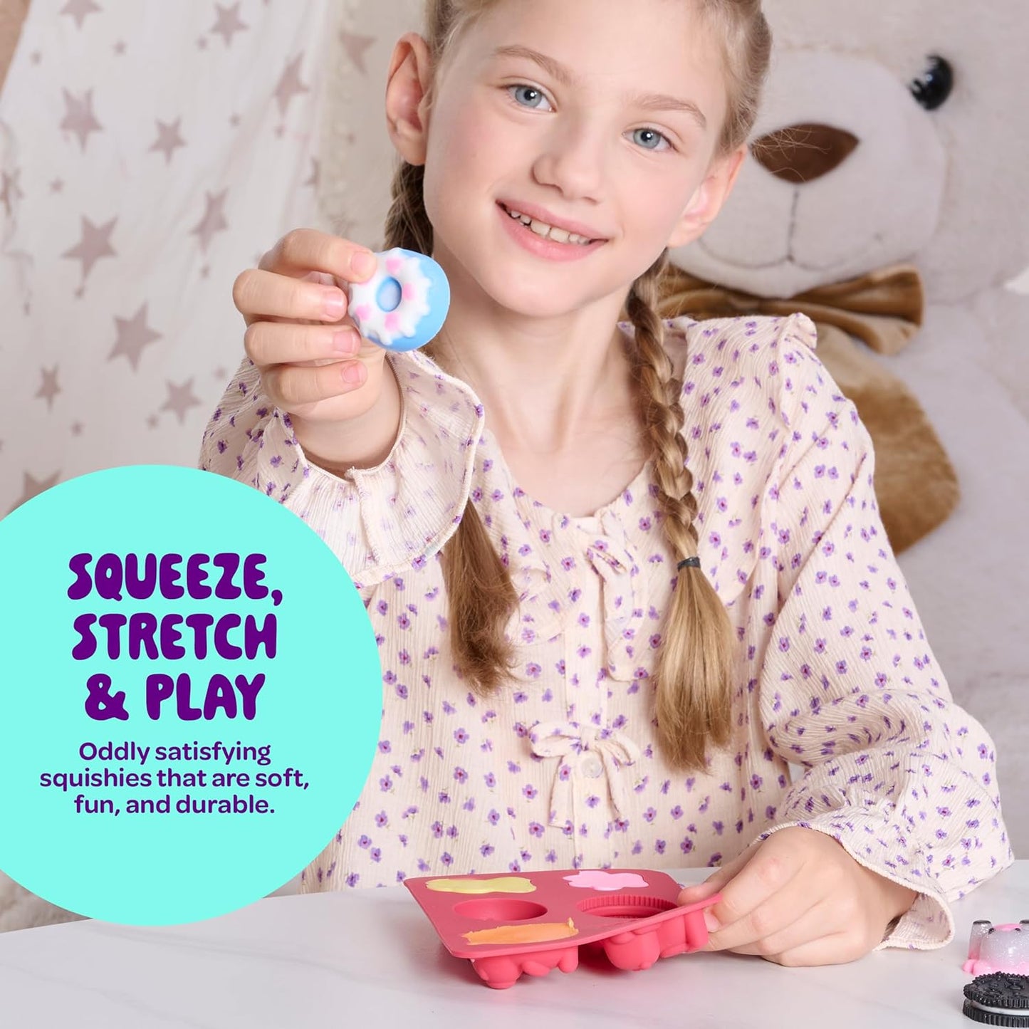 Taba Squishy Craft Kit for Children - Creative Squishies DIY Set - Ideal Gift for Girls Aged 6 to 12 - Engaging Arts and Crafts Activity