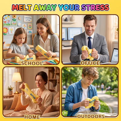 Giant Butter Squishies - Jumbo Slow Rising Stress Relief Balls and Party Favor Gift