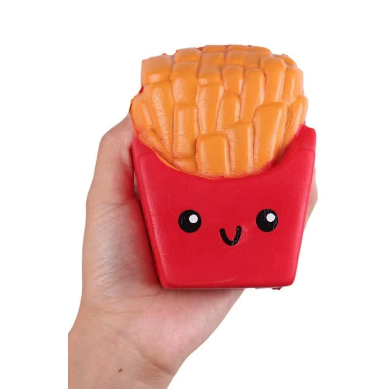 Jumbo Kawaii Popcorn Anti-Stress Squeeze Toy - Soft Rising Fun Food Props for Events and Entertainment