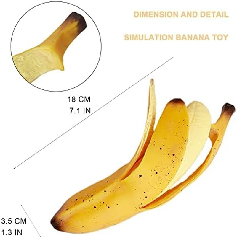 Scented Banana Squishies - Soft Stress Relief Squeeze Toys for Kids - Ideal Novelty Gift for Birthdays (Yellow)
