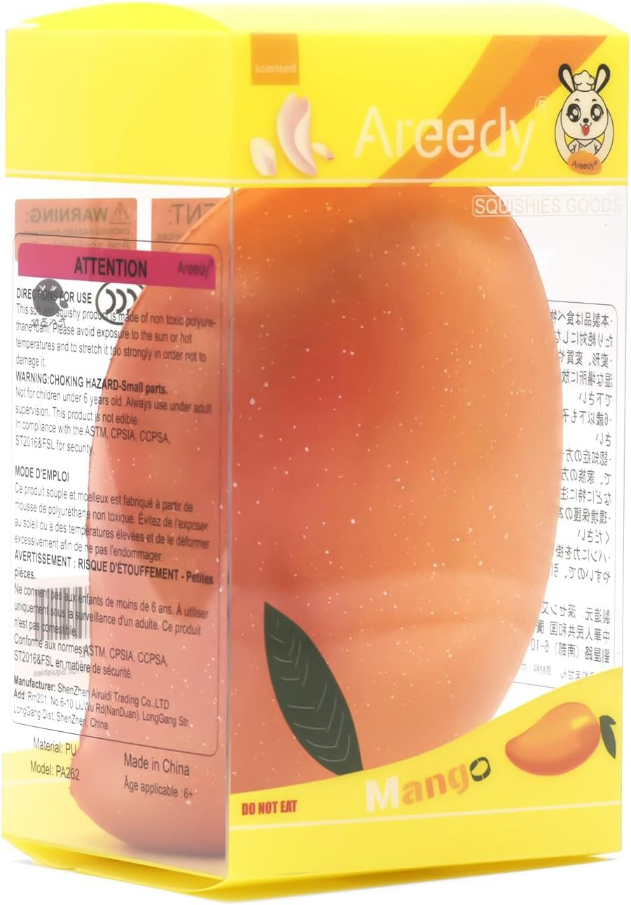 Colossal Slow Rising Scented Gold Mango Squishy Fruit Toy