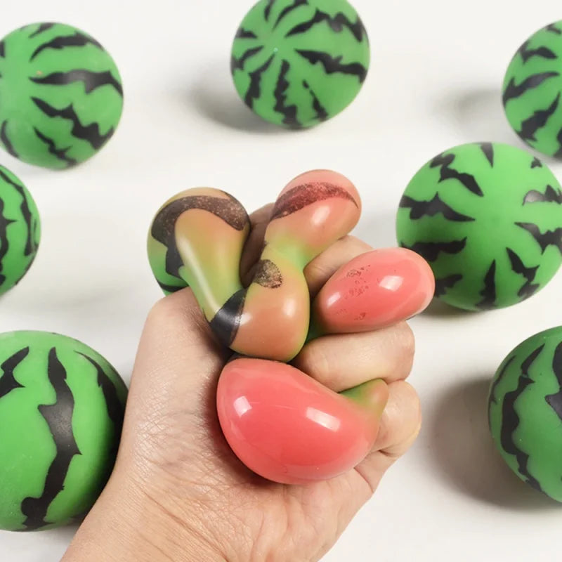 Dragon Fruit, Peach, Orange, Durian, Mango, Banana, and Strawberry Soft Squeeze Stress Relief Fidget Toy for Office and Home