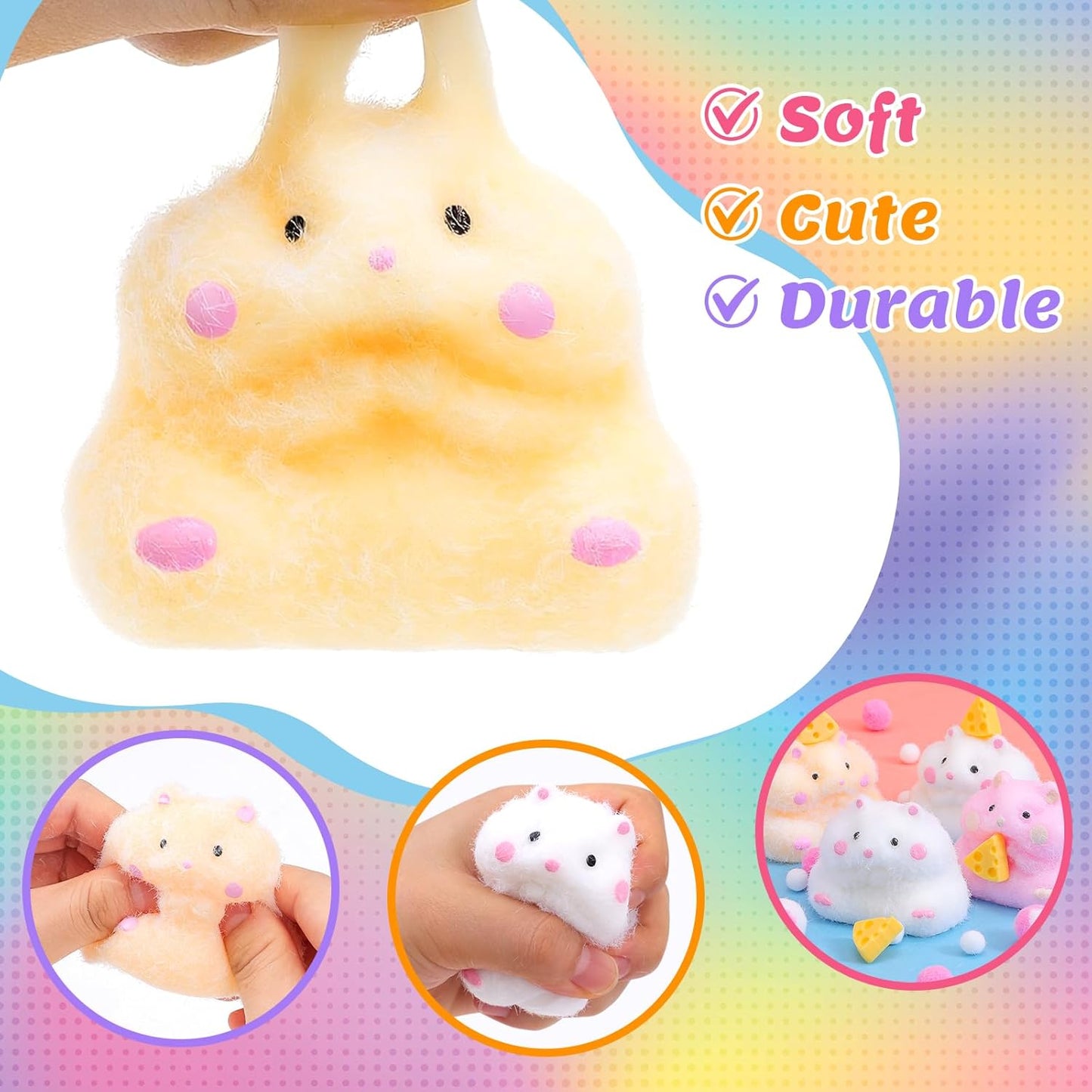 Taba Squishy Making Kit, DIY Taba Squishy Kit,18Oz Squishy 7 Molds Silicone | DIY Making Kits Liquid Silicone 1:1 AB Ratio Epoxy Resin Mix for Squishy,Stress Relief Taba Squishies,Gifts for Any Occasion