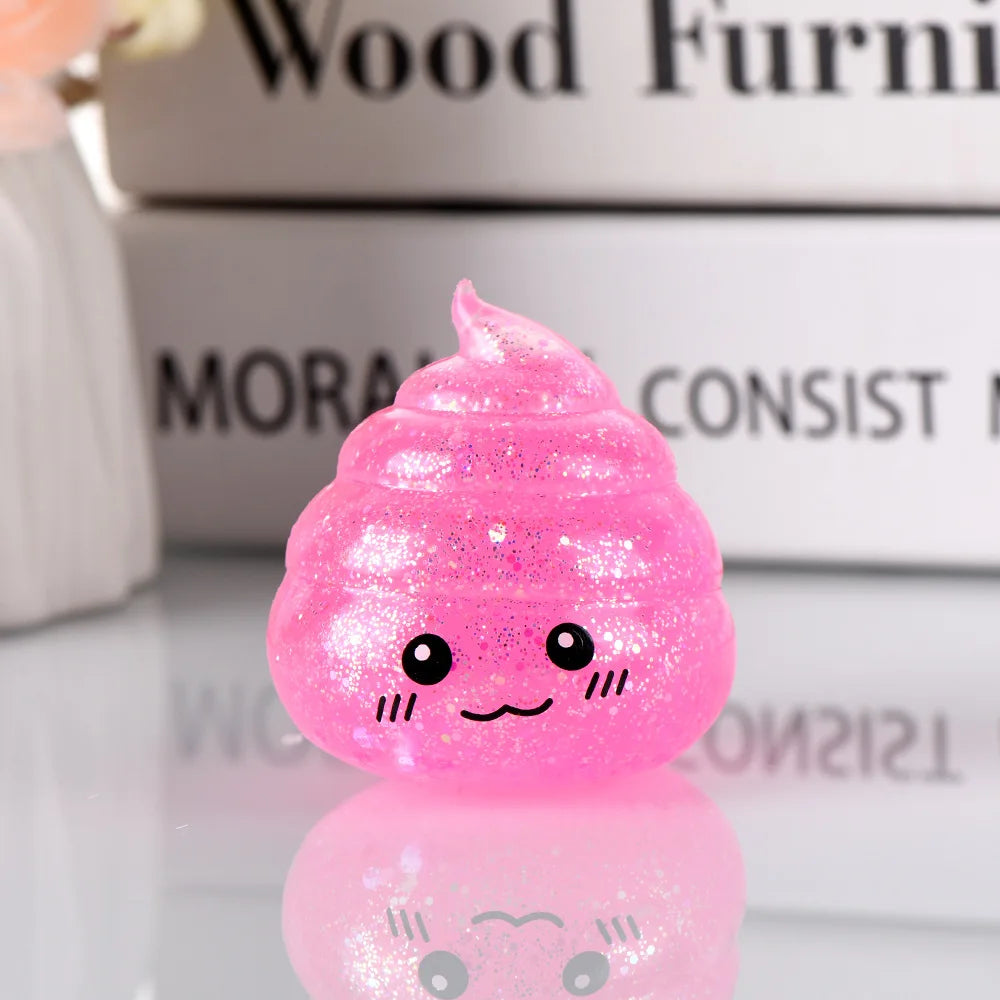 Glitter Squishy Stress Ball - Fidget Toy for Relaxation and Entertainment for All Ages
