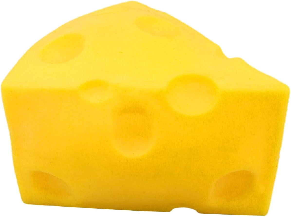 1 Pc Cheese Squishies Stress Relief Soft Novelty Toy Simulation Cheeses Food Squeeze Toy Birthday Gift