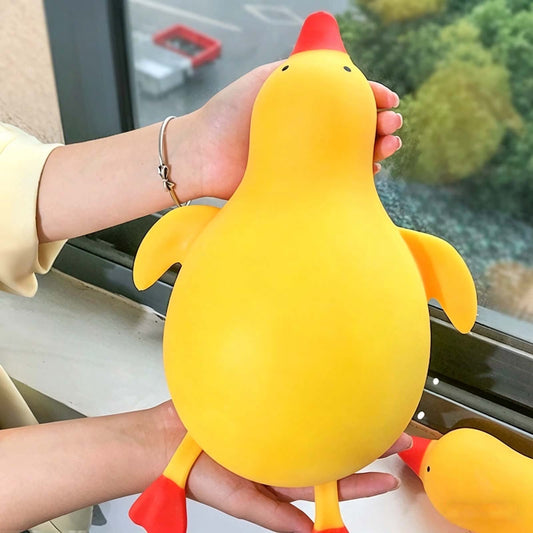 Jumbo Duck Squish Toys, 15" Yellow Taba Squish Toys, Stress Balls, Gifts