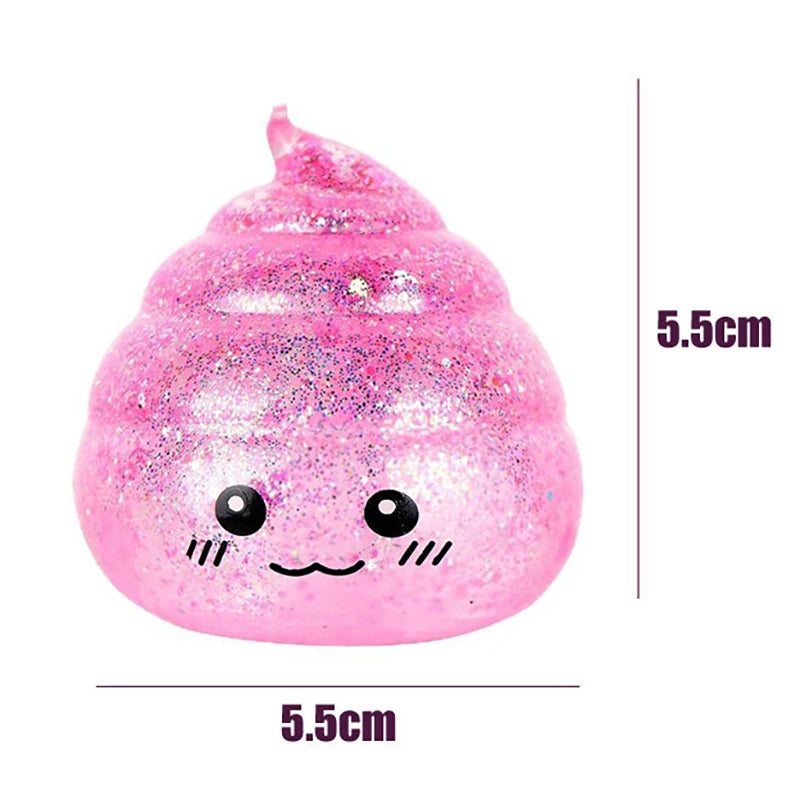 Squishy Poo Stress Relief Ball - Novelty Fidget Toy for Adults, Ideal for Relaxation and Pranks