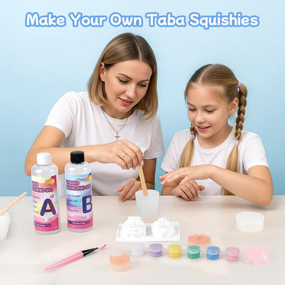 Taba Squishy Making Kit - 18oz 1:1 AB Ratio Epoxy Resin with Silicone Molds for Hamster, Pig, Rabbit, and Cat Paws