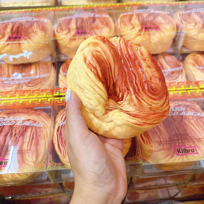 Jumbo 5.3" Slow Rising Scented Squishy Danish Shredded Bread Stress Relief Toy for Kids