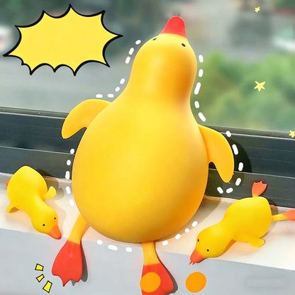 Jumbo Duck Squish Toys, 15" Yellow Taba Squish Toys, Stress Balls, Gifts