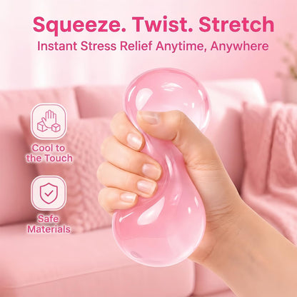 2-Pack Coconut Oil Stress Balls, 2026 Edition Soft Squeeze Stress Relief Toys, Slow Rising Portable Desk Squishies for Relaxation and Stress Management