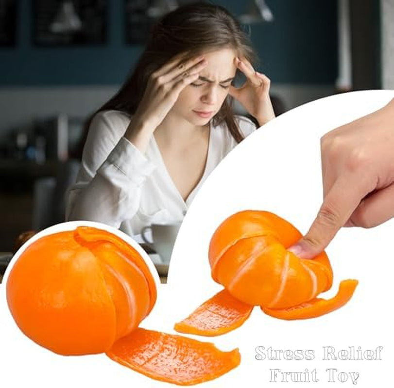 Tangerine Scented Stress Relief Squishies - Soft Simulation Orange Fruit Squeeze Toy for Kids and Adults, Ideal Novelty Gift for Birthdays