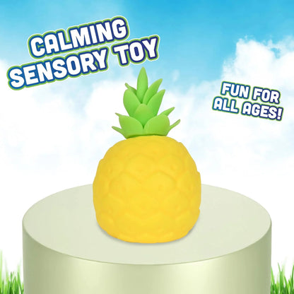 Jumbo Pineapple Squish Toys, 6.5" Fruit Taba Squish Toys, Stress Balls, Gifts