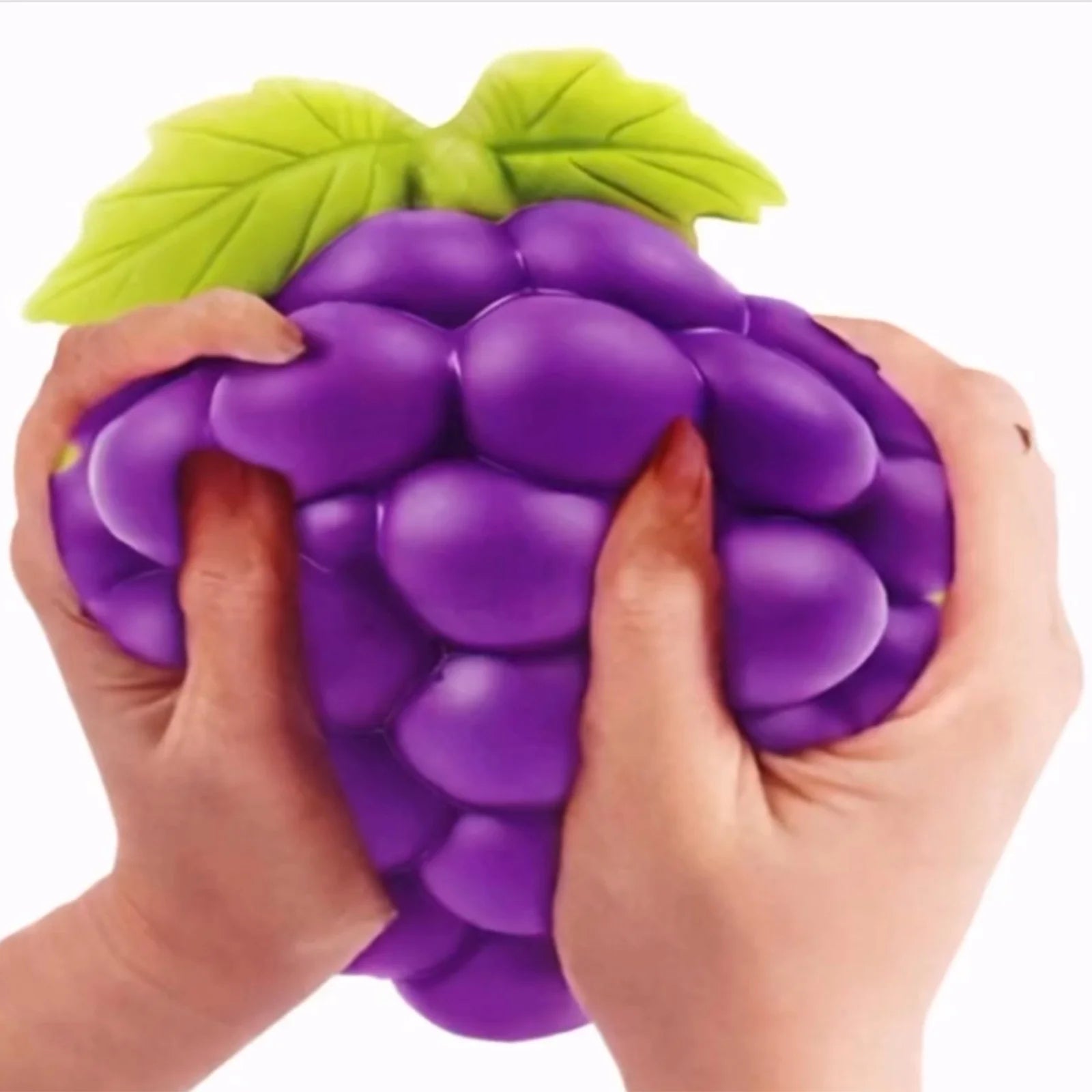 Purple Grape Squish Toys, 3.5" Fruit Taba Squish Toys, Stress Balls, Gifts