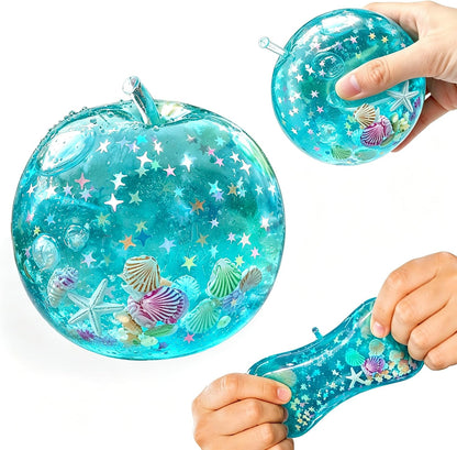 Apple Squishy,Fruit Squeeze Toy,Sensory Stress Relief Toy | 2.4In TPR Material,Slow Rise Squishy for Adults,Stress Toy for Birthday Gifts Party Favors Classroom Prizes