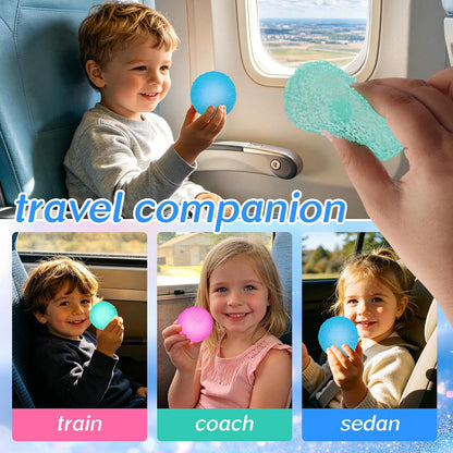 Set of 3 Textured Stress Relief Balls - Silky Fidget Toys for Anxiety Management | Soft Squeeze Sensory Balls for Kids and Adults - 1.85 Inches