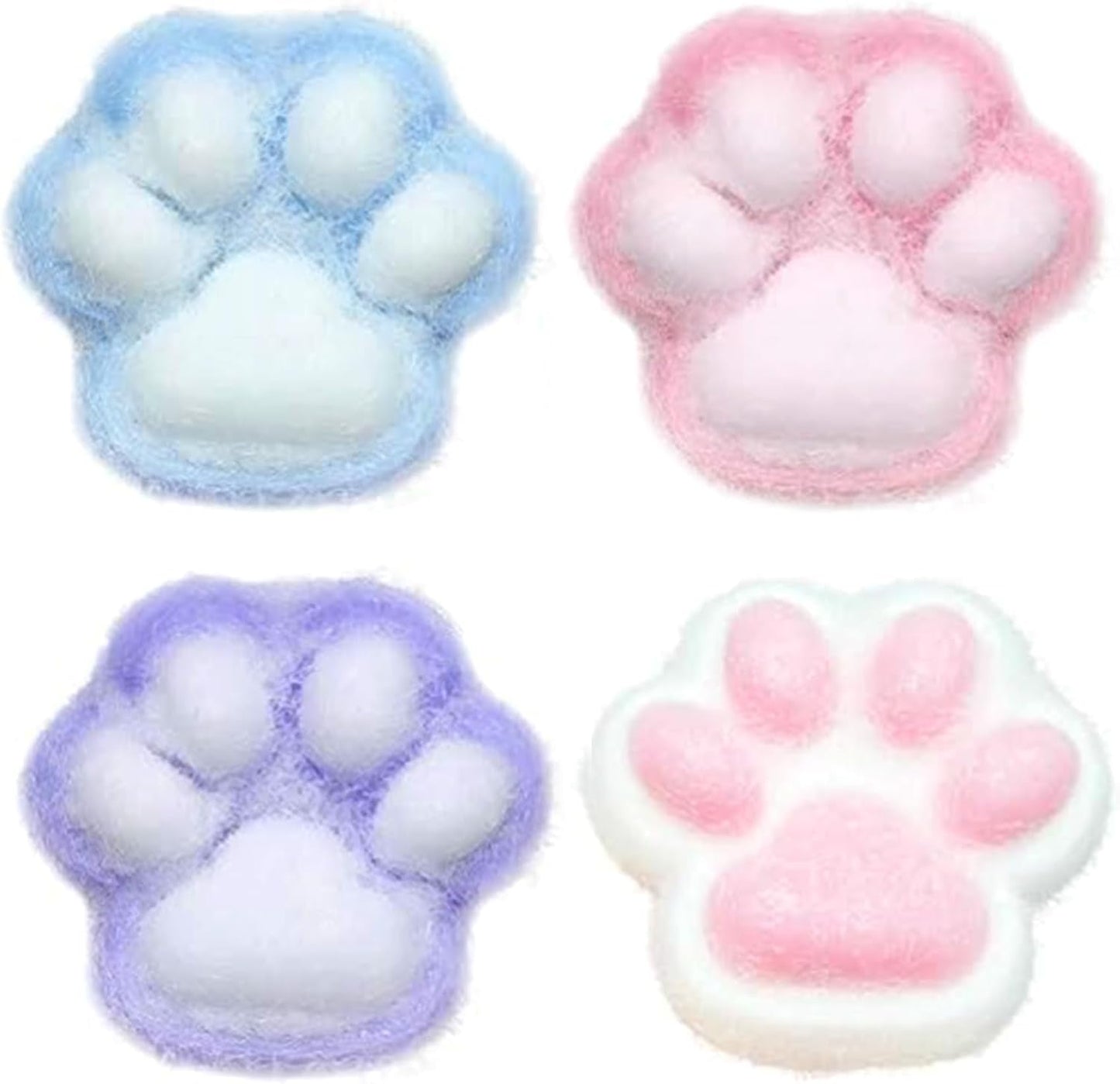 Taba Soft Squeeze Balls - 4 Pack of Slow Rising Stress Relief Toys for Adults