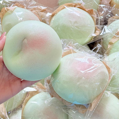 Cheese Slow Rising Squishy and Sticky Bread Fidget Toys | Foam Butter Bread Stress Balls for Stress Relief, ADHD Management, and Party Favors (Green)