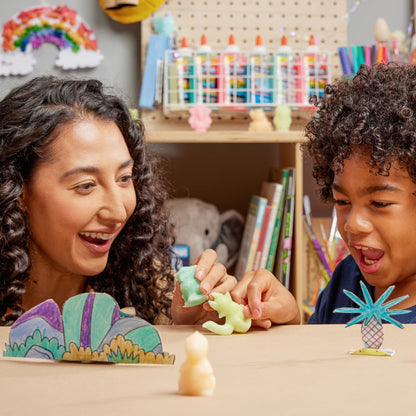 Elmer's DIY Squishy Toy Kit - 2 Count Mystery Characters with Glow in the Dark Colors