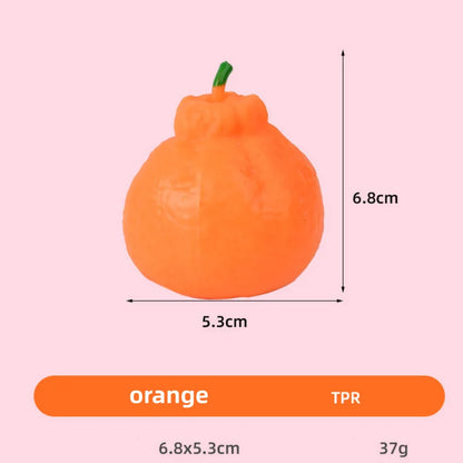 Dragon Fruit, Peach, Orange, Durian, Mango, Banana, and Strawberry Soft Squeeze Stress Relief Fidget Toy for Office and Home