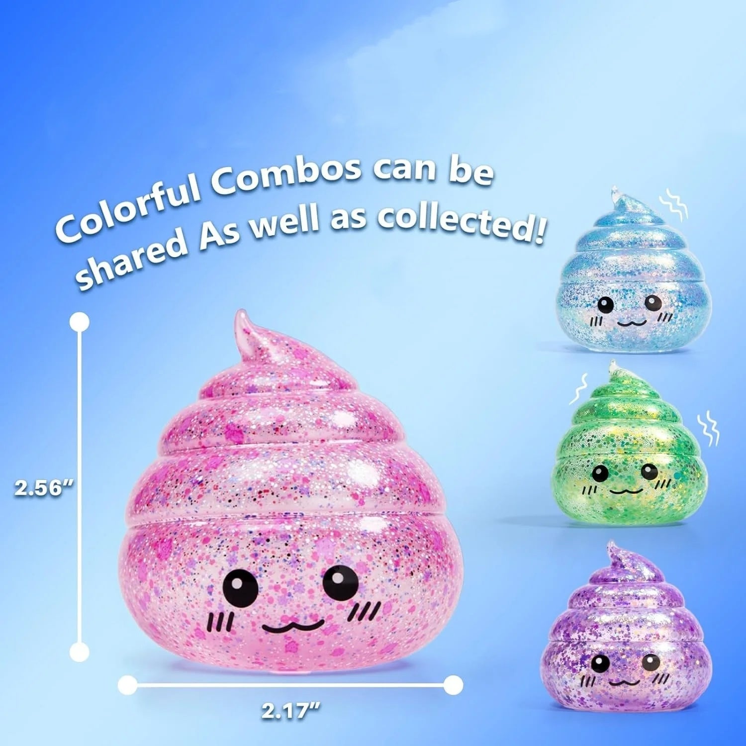 Glitter Squishy Stress Ball - Fidget Toy for Relaxation and Entertainment for All Ages