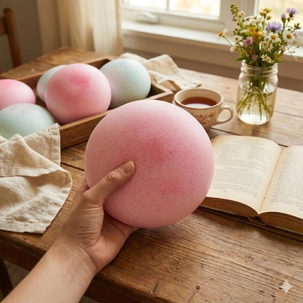 Cheese Slow Rising Squishy and Sticky Bread Fidget Toys | Foam Bread and Butter Stress Relief Balls for Adults - Desk Decor (Pink)