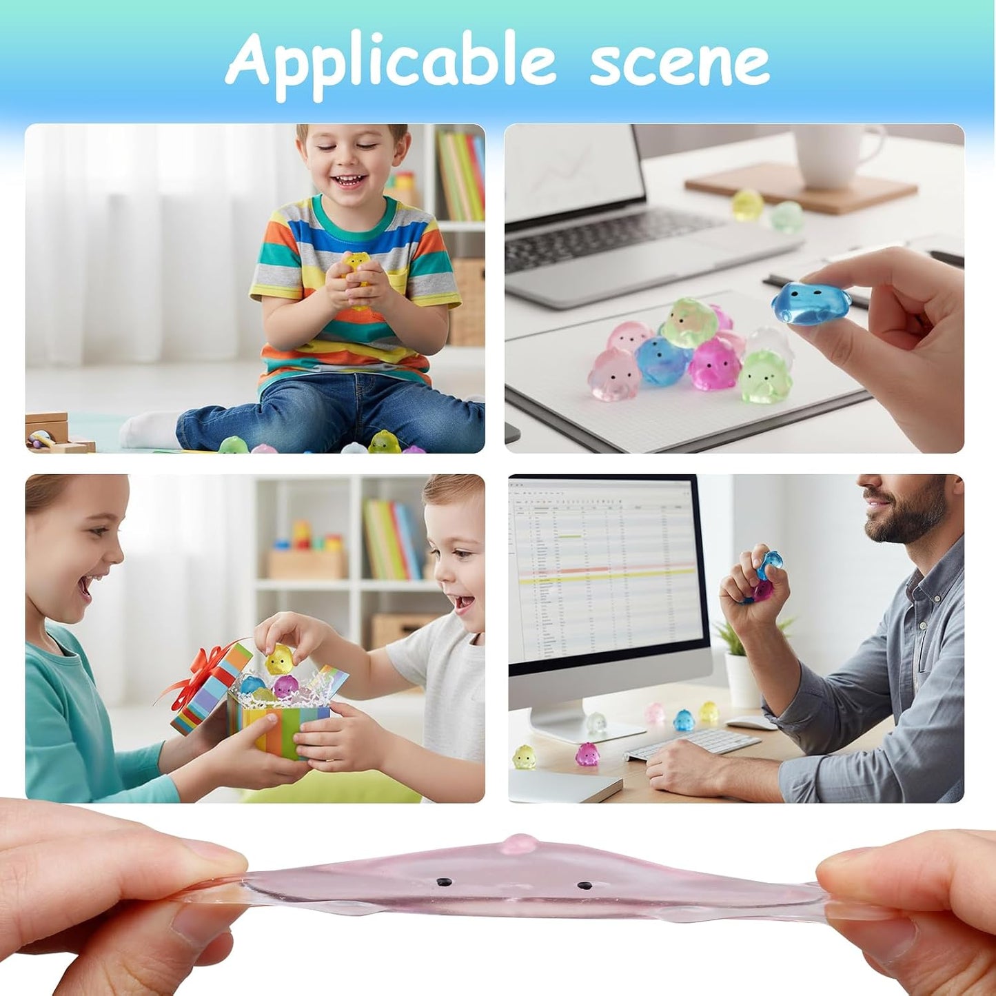Mini Chick Sensory Fidget Toys - 24-Pack of Squishy Party Favors for Children, Perfect for Classroom Treasure Boxes and Stress Relief for All Ages