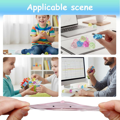 Mini Chick Sensory Fidget Toys - 24-Pack of Squishy Party Favors for Children, Perfect for Classroom Treasure Boxes and Stress Relief for All Ages