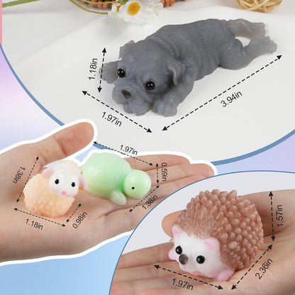 DIY Taba Squishy Kit with Animal Molds - Complete Squishy Making Set with 1:1 AB Liquid Silicone Gel (14Oz) for Custom Creations and Gifting