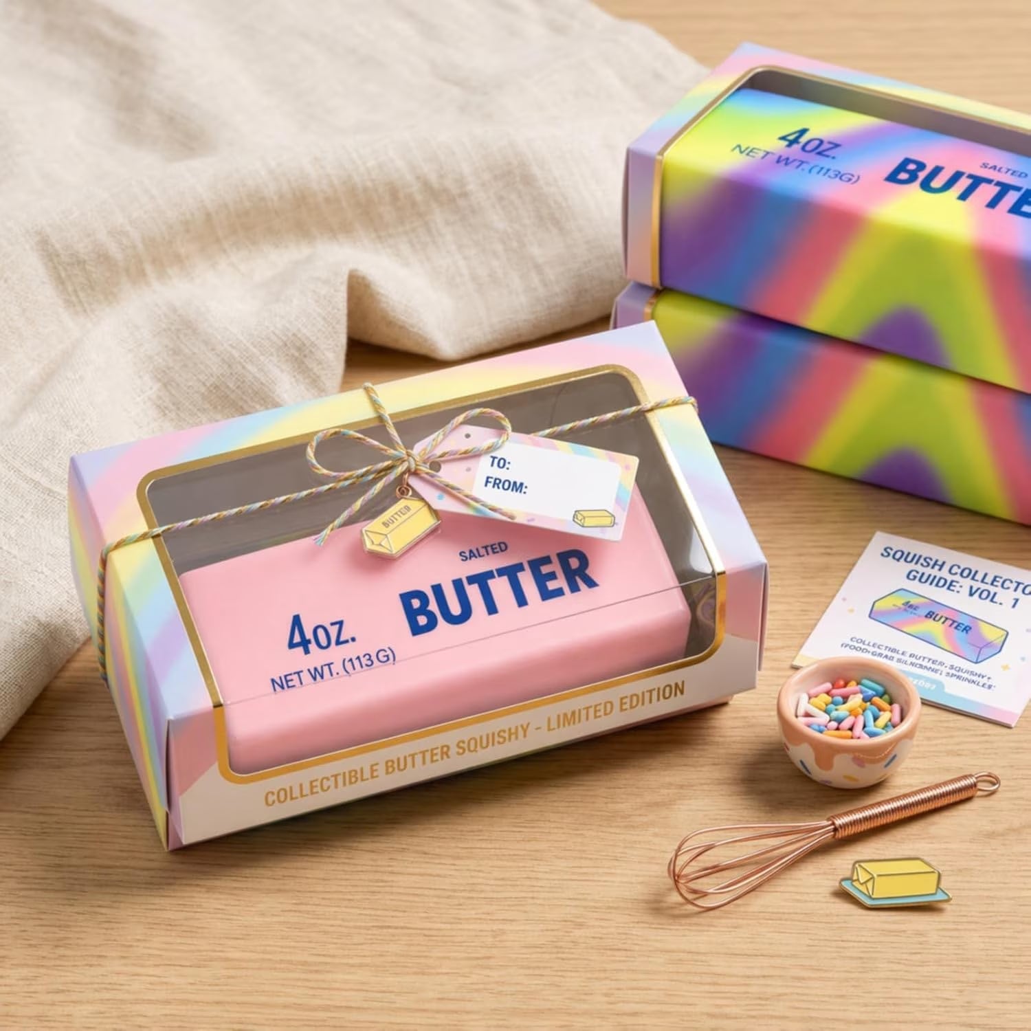 Giant Butter Squishies - Jumbo Slow Rising Stress Relief Balls and Party Favor Gift