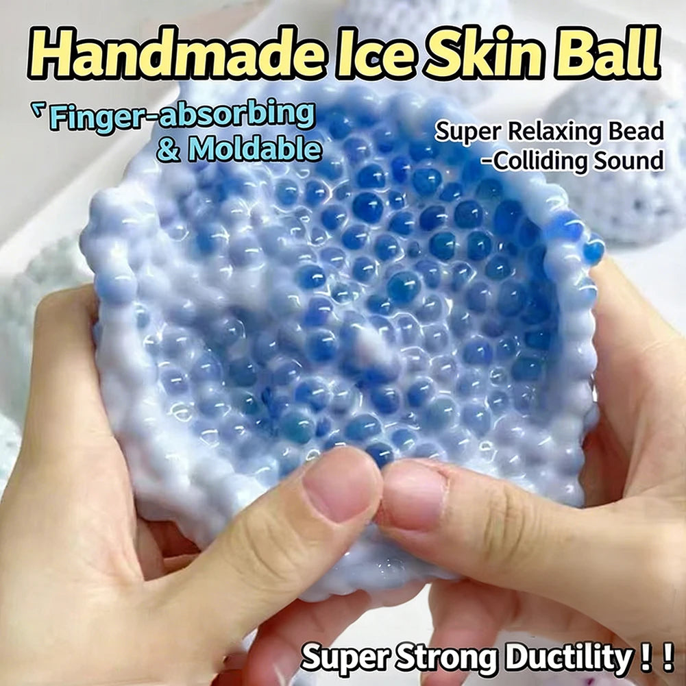 Crunchy Squishies Stress Relief Balls - Sand-Filled Fidget Toys for Office and Desk Use