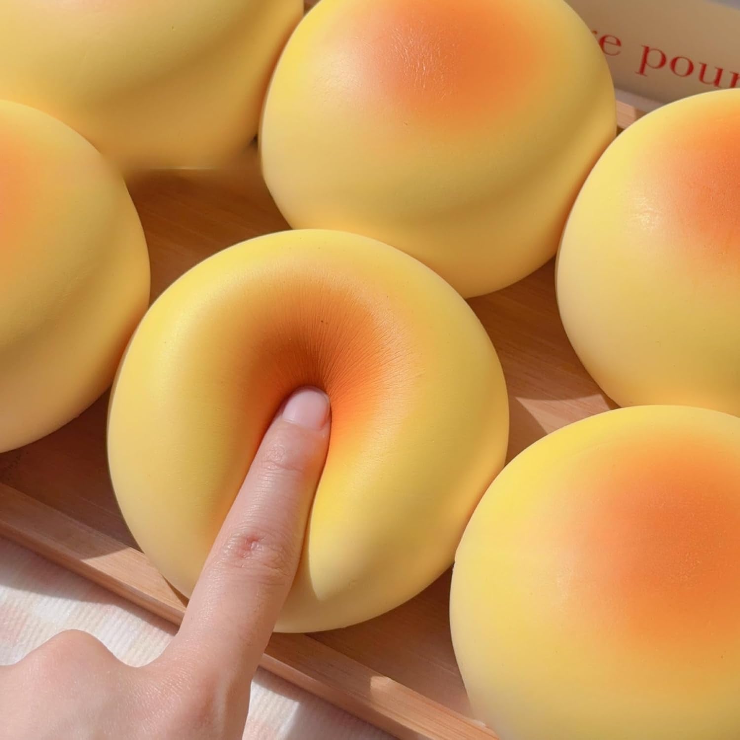Cream Bun Bread Squishy - 4" Slow Rising Foam Stress Relief Toy | Super Soft Sensory Squeeze for Adults, Ideal for Office Desk Decor