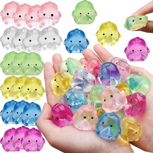 Mini Chick Sensory Fidget Toys - 24-Pack of Squishy Party Favors for Children, Perfect for Classroom Treasure Boxes and Stress Relief for All Ages