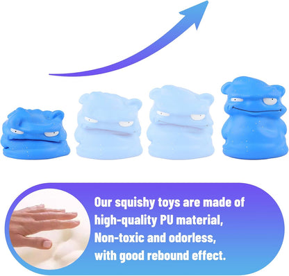 9.8 Inch Jumbo Squishies Blue Monster Kawaii Gaint Soft Toy Slow Rising Scented Squishys Stress Relief Kids Toys for Halloween Birthday Party Décor