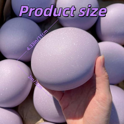 Slow Rising Squishy Sticky Bread Foam Stress Relief Toy - Soft, Cute Food Shape Squeeze Toy for Anxiety Relief and Desk Decor (Purple)