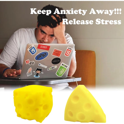 Cheese Squishy, Cheese Squishies Stress, 1.6-Inch